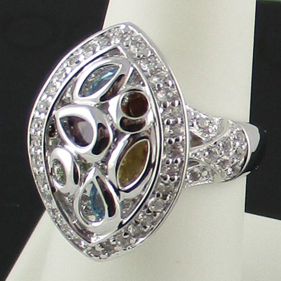 Victoria Wieck 2.14ct Multigem Mosaic Overlay Ring - Picture 6 of 7